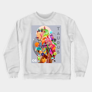 Taurus Zodiac Sign Crewneck Sweatshirt